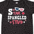 thumbnail image 4 of Inktastic Star Spangled Stud with Sunglasses and Stars Boys Baby Bodysuit, 4 of 5