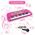 thumbnail image 6 of HAOTUTOYS Keyboard Piano for Kids, 32 Keys Electronic Kids Piano Keyboard Toys - Music Keyboard Learning & Education Toys for Boys and Girls (Pink), 6 of 7