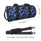 thumbnail image 2 of Fotbe purple flower blue Skull Bolsa Deportiva de Lona Plegable con Estampado, Bolsa de Gimnasio con Bolsillo Seco/Húmedo, Bolsa de Viaje Ultraligera de Gran Capacidad, 2 of 6