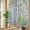 Gray Blue Lemon Yellow, variant on Rainbow Window Privacy Film, Gray Grey Forest Static Cling Decorative Window Film PVC, Grey Modern Art Oil Painting No Glue UV Blocking Glass Covering, Removable Stained Glass Sticker 23.6''x59''