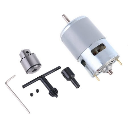

HeroNeo New 775 Motor for DC 12-24V Electric Drill With Drill Chuck For Polishing Drilli