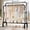 Black 47.3inch, variant on Heavy-Duty Metal Double-Pole Hanger - Large Capacity, Portable Multi-Functional Hanger, Suitable for Bedrooms