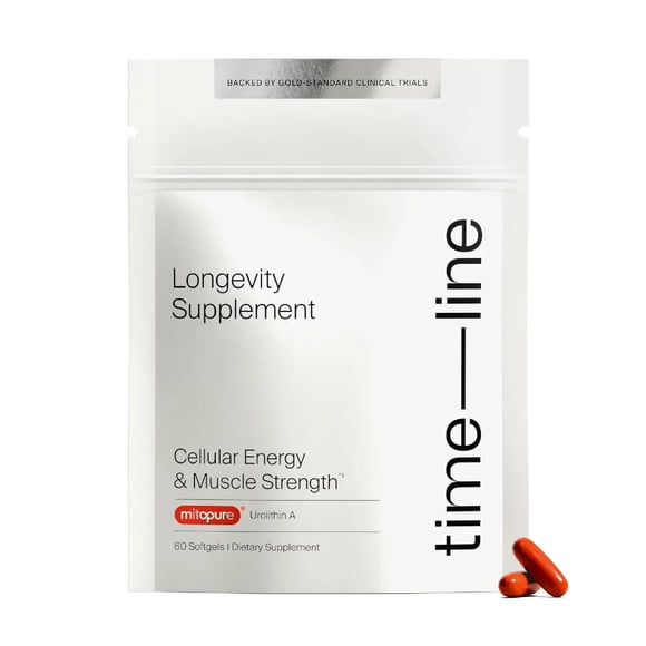 Timeline Mitopure Suplemento con Urolitina A para Bienestar Celular 60 Softgels