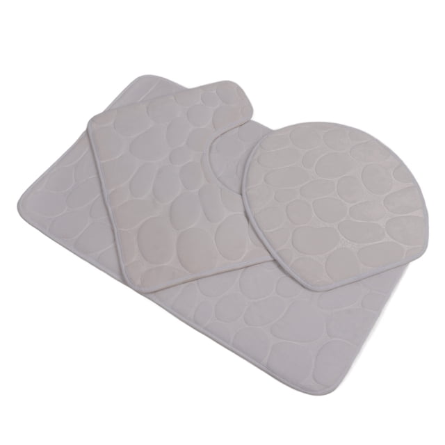 Alfombrilla Para Tapa De Inodoro, Alfombrilla Para Contorno De Inodoro, Juego De 3 Piezas, Entrenamiento Para Ir Al Baño En Forma De U Para Niños Y Adultos