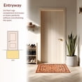 thumbnail image 3 of ODIKA 5'x7' Machine Washable Non-Slip Area Rug, Warm Arrangement High Traffic Rug, Orange, 20173, 3 of 7
