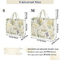 thumbnail image 2 of FORMRS Womens Corduroy Tote Bag Crossbody Shoulder Handbag with Pocket, Floral Rabbit, 2 of 7