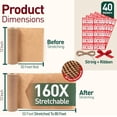 thumbnail image 2 of Honeycomb packaging paper, 12 inches by 50 feet – eco-friendly recyclable cushioning packaging roll, for moving and transporting, as an alternative to bubble wrap, comes with rope, ribbon, and 40 fra, 2 of 3
