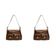 thumbnail image 1 of Bolso Hombro para Mujer Con Múltiples Bolsillos en Las Axilas Hobo Cuero PU (Caqui), 1 of 6