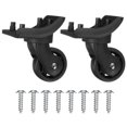 thumbnail image 1 of Uxcell 1 Paire Roues de Valise Remplacement Roues de Valise Roulette Réparation pour Valise Roue Pivotante Noir (1.3"x1.5"x1.3"x1.5"), 1 of 6