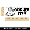 thumbnail image 2 of Gopher Go For it Teacher Student School Self-Inking Rubber Stamp Ink Stamper - Red Ink - Large 2-3/4 Inch, 2 of 7