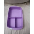 thumbnail image 2 of Tupperware Purple Three Portions Lunch Box Snacks Box, 2 of 3