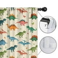 thumbnail image 4 of Blackout Kids Curtains,Beige Colorful Dinosaurs Pattern Childrens Insulated Curtains Set Of 2,Bedroom Essentials,Toddler Room Decor 42"x63", 4 of 5