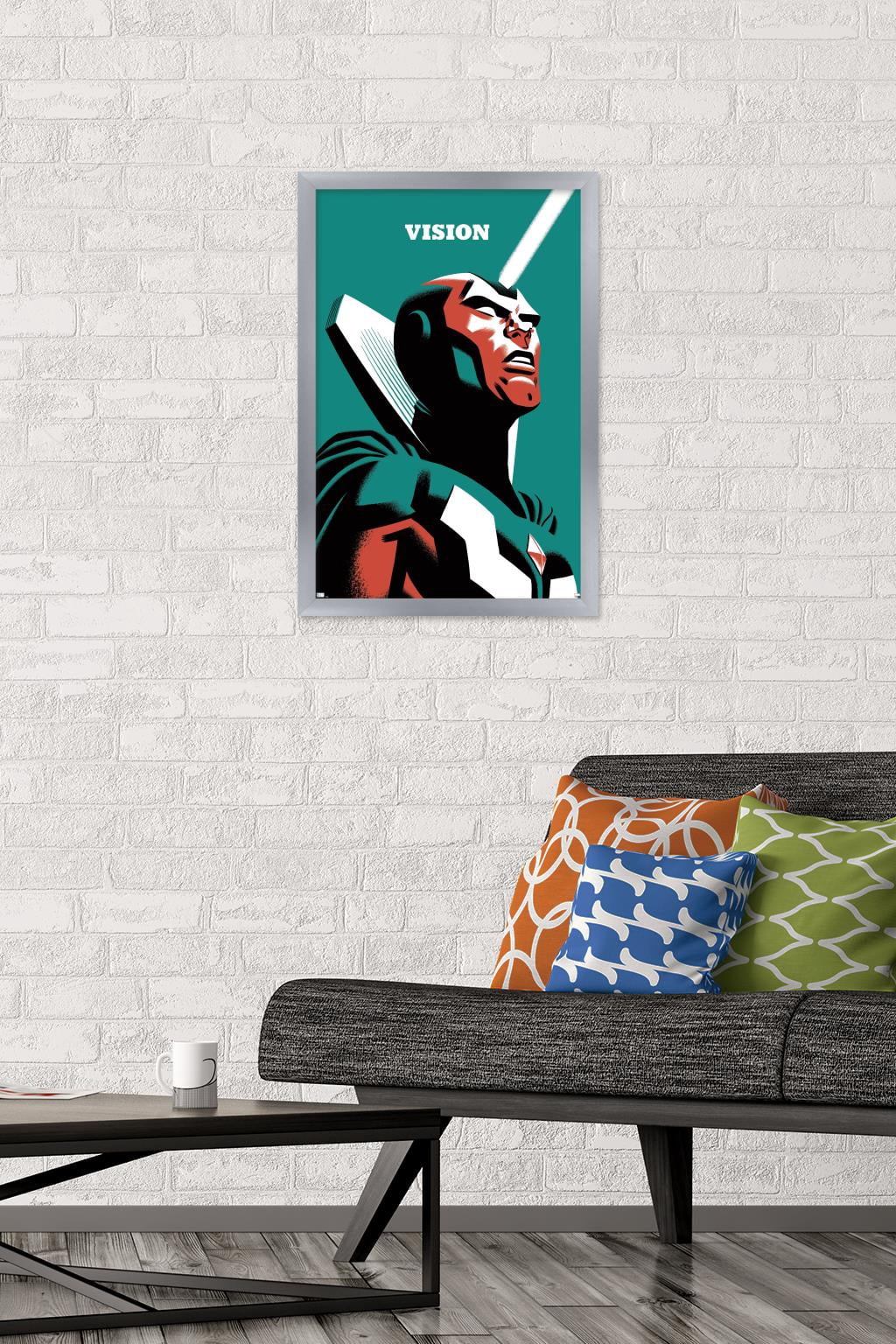 Marvel Comics - Vision - Vision #4 Wall Poster, 14.725" x 22.375", Framed