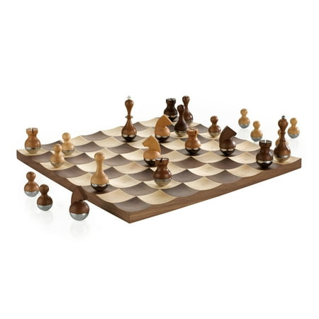 Roman Metal Chess - Umbra Wobble Chess Set