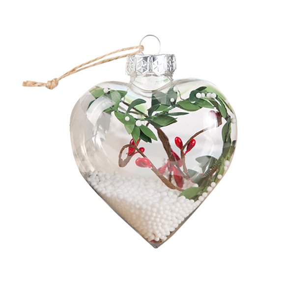 Vikakiooze 2022 Love transparent Christmas Ball Christmas Ornament Christmas Tree Pendant