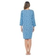 thumbnail image 2 of Casual Nights Women's Henley Nightshirts Set of 2, Floral 3/4 Sleeve Nightgowns & Solid Sleepwear Shirt, 2 of 6