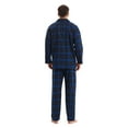 thumbnail image 5 of GLOBAL Men's Pajamas Sets 100% Cotton Flannel Sleepwear Long-Sleeve Top & Bottom, Size S-3XL, 5 of 5