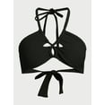 thumbnail image 5 of No Boundaries Juniors’ Crinkle Halter Bandeau Bikini Top, Sizes XS-XXL, 5 of 5