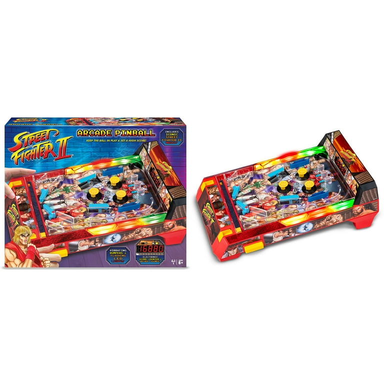 Street Fighter II: Arcade Pinball, Lights & Sounds, LED Scoreboard