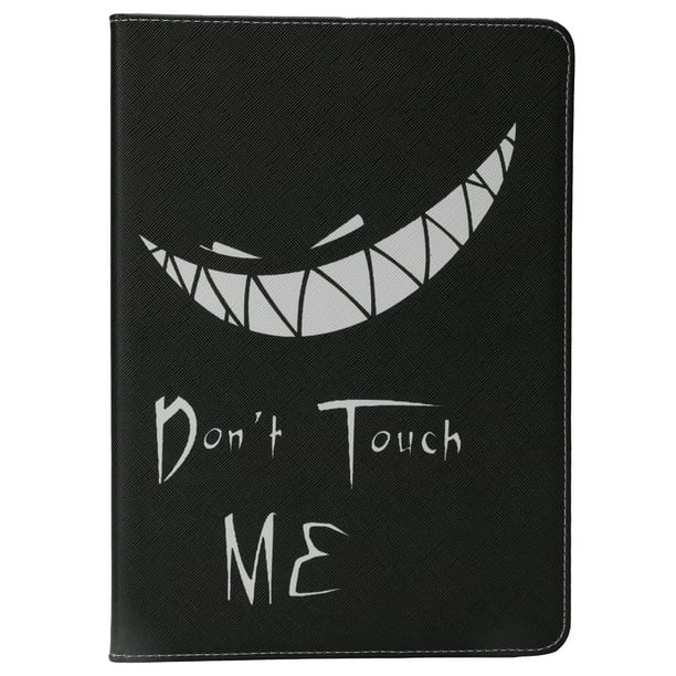 Funda protectora de PU para tableta portátil, protección universal de 360°, funda de cuero pintada para tableta iOS Bad Smile