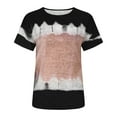 thumbnail image 3 of PATLOLLAV Summer Ladies Tops Womens Loose Blouse Tiy-Dye Print Round Neck Tshirt Print Tops, 3 of 6