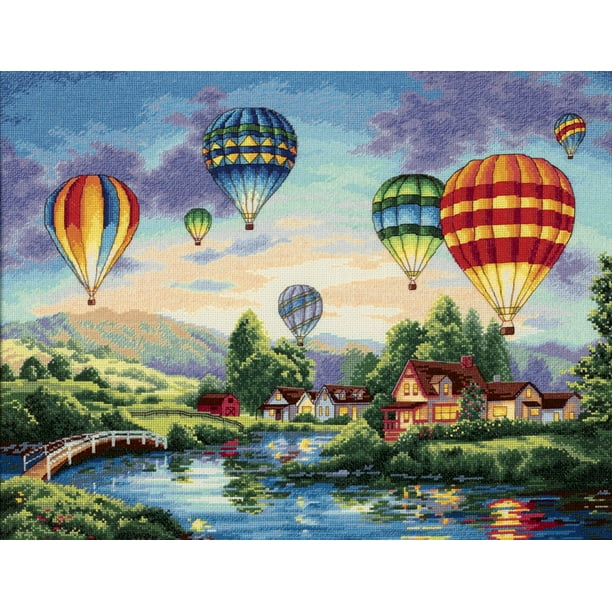 Dimensions/Gold Collection Counted Cross Stitch Kit 16"X12"-Balloon