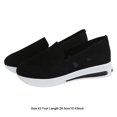 thumbnail image 4 of Zapatillas De Deporte De Moda Zapatillas de deporte informales y cómodas para mujer, de malla sólida, ligeras (negro 43), 4 of 6