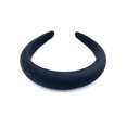 thumbnail image 6 of Time and Tru Women's Satin Puffy Headband, Black, 6 of 7