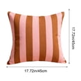 thumbnail image 3 of Outdoor Waterproof Pillow Cover, Geometric Stripe Cushion Case, Nylon Spandex Material, Weather Resistant, Stylish Decor for Sofa Chair Patio Living Space,Multicolor D, 3 of 5
