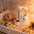 thumbnail image 4 of LEHOZIHEQ Hamster Automatic Food Bowl, 2 in 1 No Drip Hamster Water Bottle, for Dwarf Hamsters, Gerbils, Mouse, Hedgehog, Hamster Cage Accessories, 4 of 6