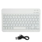 KAUU Wireless Bluetooth Keyboard 10in with RGB Backlight Square Keycap for Phone TabletWhite Russian