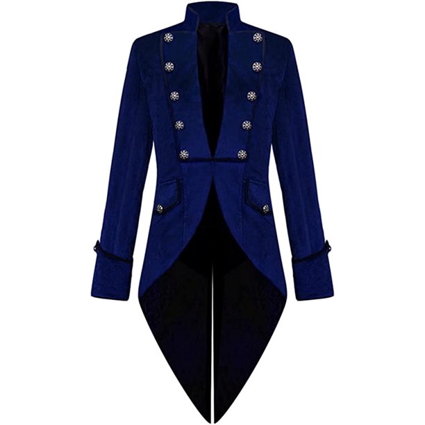 YOUI-GIFTS Men's Gothic Steampunk Vintage Jacket Victorian Frock Coat ...