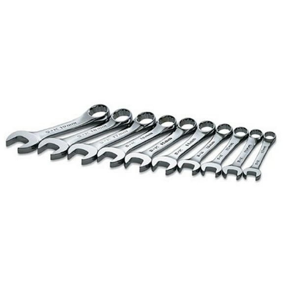 Sk Professional Tools Combo Wrench Set,Short,10-19mm,10 Pc 86240