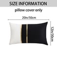 thumbnail image 6 of REGALWOVEN Pack of 2 Velvet Throw Pillow Covers Soft Decorative Square Cushion Covers for Sofa Living Room Home Decor Black 20 x 12 Inch, 6 of 6
