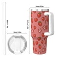 thumbnail image 4 of KLL Red Strawberry Print 40oz Stainless Steel Insulated Car Cup Coffee Mug with Spillproof Lid - Keep Your Drink Hot or Cold on the Go, 4 of 8