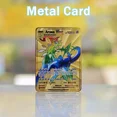 thumbnail image 2 of Metal Card Metal Pokémon Letters Mimikyu Pikachu Vmax Charizard Genga Anime Games Gift Gold Iron Playing Cards Kids Toys, 2 of 5