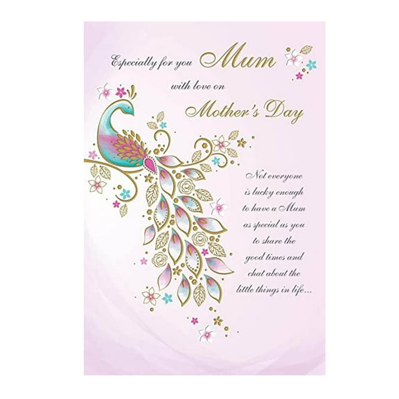 1 Card, Party Greeting Card, Fdelink Classic Mother'S Day Card Mum Regal Publishing Present Gift Colorful