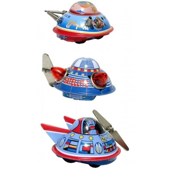 SHAN MS633 Collectible Tin Toy - 3 Space Ships