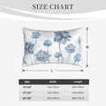 thumbnail image 6 of Bixox Pale Blue Lotus Flowers Printed Pillow Protector,Super Soft Ideal for Home,Guests,Rentals - 20"x30", 6 of 8