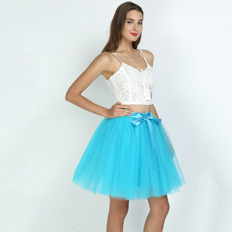 Layered top 80's skirt
