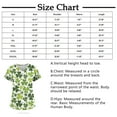 thumbnail image 3 of Mlqidk St Patricks Day Printed Scrub Tops for Women Nurse Uniforms for Women Short Sleeve V-Neck Shirts Tee Tops with Pockets Dark Green 4XL, 3 of 3