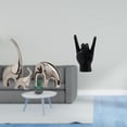 thumbnail image 2 of Figuras De Familia De Elefantes De Cerámica Y Esculturas Creativas De Gestos De Mano De Roca, Adornos únicos De Animales Y Estatuas De Manos Para La Decoración Del Hogar, Estantes,, 2 of 8