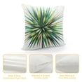 thumbnail image 4 of JEUXUS Throw Pillow Cover Green Leaf Jungle Short Plush Pillowcase White, 4 of 5