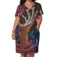 thumbnail image 3 of Concientización sobre el dolor de células falciformes - ESPERANZA vestido suelto con bolsillos vestidos para fiesta de bodas ropa vestido largo femenino, 3 of 7