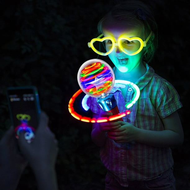 Bâton de jouet de boule magique lumineuse pour enfants, jouet de spectacle de  lumière à rotation flash LED 