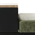 thumbnail image 6 of SAFAVIEH Maruka Upholstered Bench with Pull-Out Drawer, Grey/Dk Green, 6 of 14