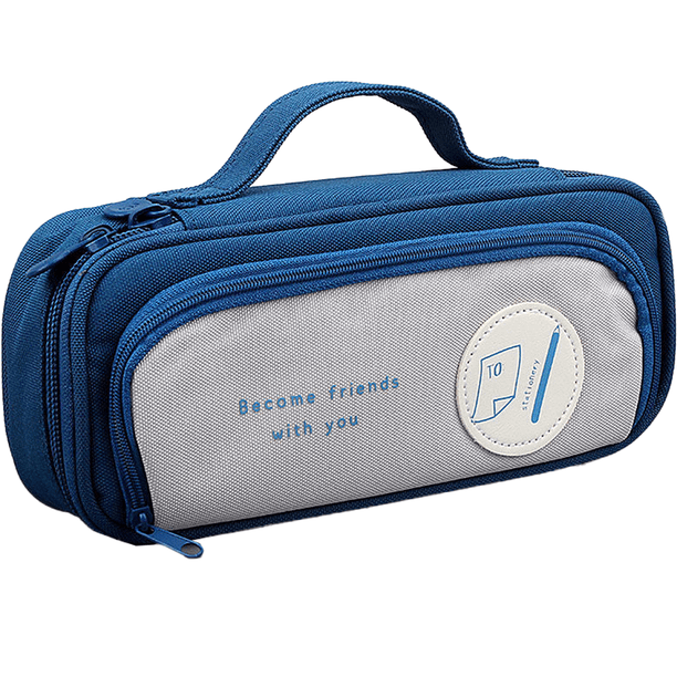 Estuche para lápices para adolescentes, estuche para lápices para adultos, estuche cosmético pequeño con apertura grande Adepaton CPB-US-XD125-1