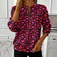 thumbnail image 3 of Craaazy Women's Valentine Half Zip Long Sleeve Sweatshirts Gifts, 3 of 5