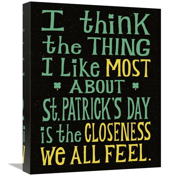 Global Gallery's 'St Pattys Beer I' By Michael Mullan Stretched Canvas Wall Art