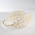 thumbnail image 4 of Seitruly Headpiece Headband Bridal Wedding Jewelry Pageant Rhinestone Tiaras Women Accessories Bling Banquet Luxury Cuidado del cabello Dorado, 4 of 6